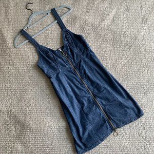 Free People Marjorie Denim Bustier Mini Dress